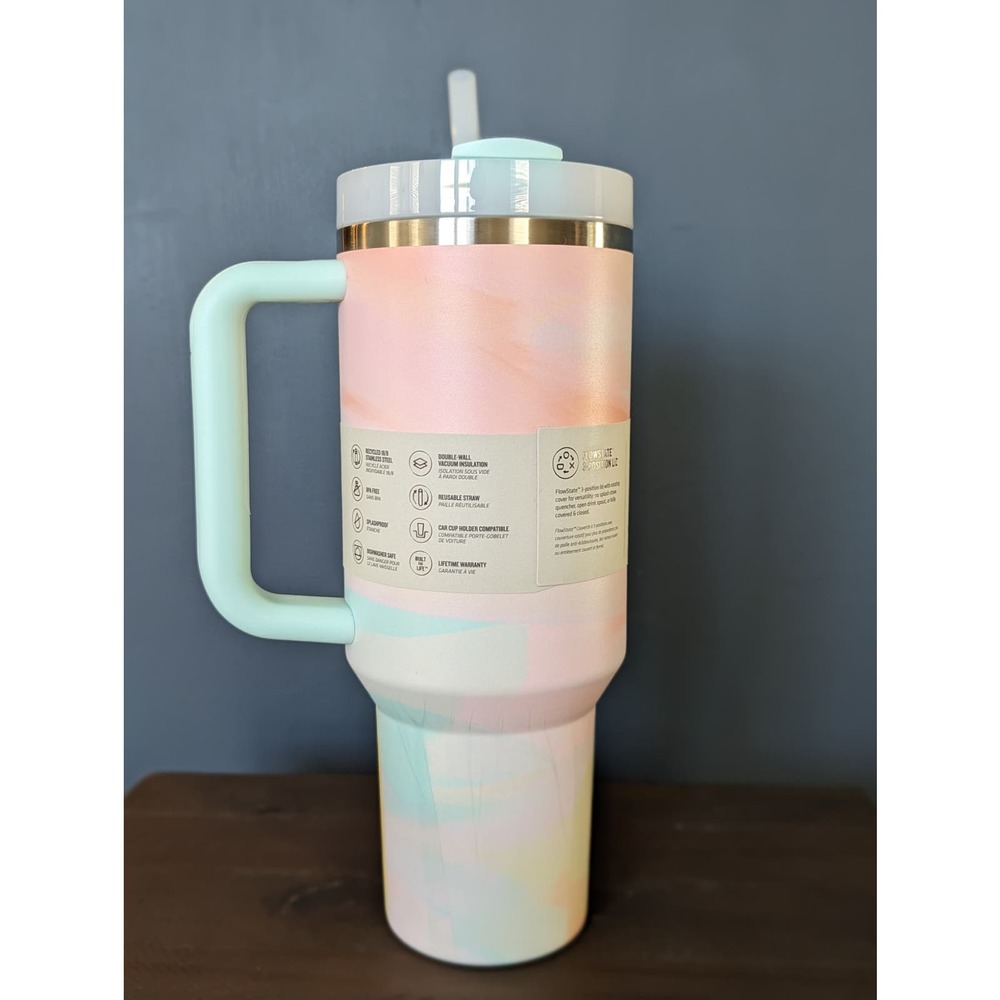 Warm Serene Brushstroke ~ STANLEY CLEAN SLATE TUMBLER 40 0Z - Picture 2 of 9